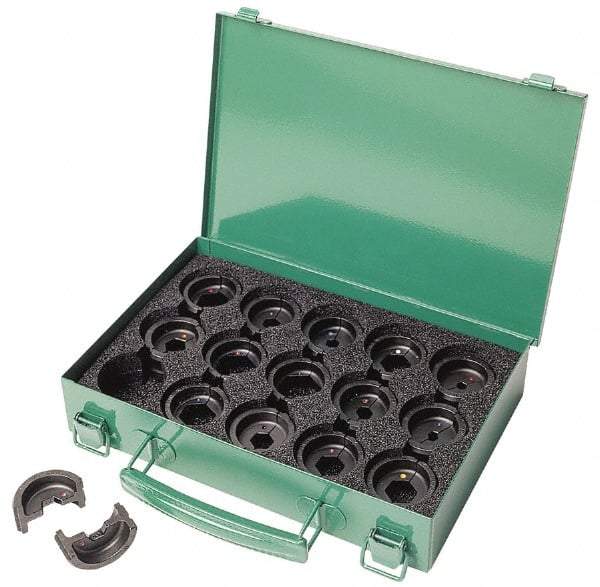 Greenlee - 8 AWG - 300 MCM Crimping Die Set - Use with Mfr's # EK410L11 - Makers Industrial Supply