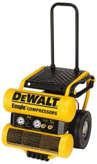 DeWALT - 1.1 HP, 3.8 CFM Wheeled Dolly Style Electric Oil Lube Compressor - Makers Industrial Supply