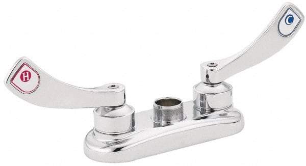 Moen - Wrist Blade Handle, Commercial Bathroom Faucet - Two Handle, No Drain, No Spout - Makers Industrial Supply