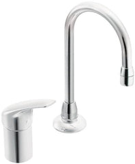 Moen - Lever Handle, Commercial Bathroom Faucet - One Handle, No Drain, Low Spout - Makers Industrial Supply