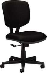 Hon - 40" High Task Chair - 25-3/4" Wide x 25-3/4" Deep, 100% Polyester Seat, Black - Makers Industrial Supply