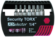 7 Piece - IPR8; IPR10; IPR15; IPR20; IPR25; IPR27; IPR30 Insert Bits - Quick Release Holder - Security TorxPlus Selector Bit Set Plastic XSelector Storage Box - Makers Industrial Supply