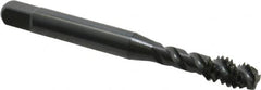 OSG - 1/4-20 UNC 3 Flute Modified Bottoming Spiral Flute Tap - Vanadium High Speed Steel, Oxide Finish, 2-1/2" OAL, Right Hand Flute, Right Hand Thread, Oversize, H7, Series 290 - Makers Industrial Supply