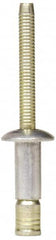 RivetKing - Size 86 Dome Head Stainless Steel Structural with Locking Stem Blind Rivet - Stainless Steel Mandrel, 0.08" to 3/8" Grip, 0.53" Head Diam, 0.257" to 0.261" Hole Diam, 0.556" Length Under Head, 1/4" Body Diam - Makers Industrial Supply