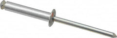 RivetKing - Dome Head Aluminum Peel Blind Rivet - Steel Mandrel, 0.157" to 0.69" Grip, 0.315" Head Diam, 0.165" Max Hole Diam, 0.787 to 0.826" Length Under Head, 5/32" Body Diam - Makers Industrial Supply