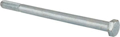 Made in USA - 1/2-13 UNC, 7-1/2" Length Under Head Hex Head Cap Screw - Partially Threaded, Grade 5 Steel, Zinc-Plated Finish, 3/4" Hex - Makers Industrial Supply