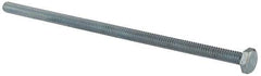 Made in North America - 1/4-20 UNC, 6" Length Under Head Hex Head Cap Screw - Fully Threaded, Grade 5 Steel, Zinc-Plated Finish, 7/16" Hex - Makers Industrial Supply