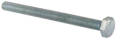 Made in USA - 1/4-28 UNF, 3" Length Under Head Hex Head Cap Screw - Fully Threaded, Grade 5 Steel, Zinc-Plated Finish, 7/16" Hex - Makers Industrial Supply