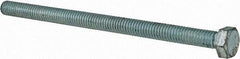 Made in North America - 5/16-18 UNC, 5" Length Under Head Hex Head Cap Screw - Fully Threaded, Grade 5 Steel, Zinc-Plated Finish, 1/2" Hex - Makers Industrial Supply