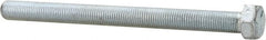 Made in North America - 3/8-24 UNF, 4-1/2" Length Under Head Hex Head Cap Screw - Fully Threaded, Grade 5 Steel, Zinc-Plated Finish, 9/16" Hex - Makers Industrial Supply