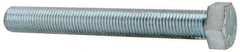 Made in USA - 7/16-20 UNF, 3-1/2" Length Under Head Hex Head Cap Screw - Fully Threaded, Grade 5 Steel, Zinc-Plated Finish, 5/8" Hex - Makers Industrial Supply