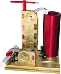 Mitee-Bite - 59 Lb-Ft Holding Capacity, 5-1/2" Max Opening Capacity, 3,500 Lb Clamping Pressure, Manual Hold Down Clamp - 2-3/8" Arm Length, 4-1/4" Clamp Length, 1-9/16" Clamp Width, 3-1/2" Clamp Height, T-Slot Mount, Steel - Makers Industrial Supply