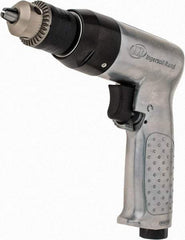 Ingersoll-Rand - 3/8" Reversible Keyed Chuck - Pistol Grip Handle, 2,000 RPM, 4 CFM, 0.5 hp, 90 psi - Makers Industrial Supply