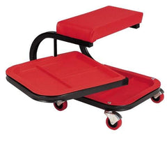 Whiteside - 240 Lb Capacity, 4 Wheel Creeper Seat with Swivel Tray - Steel, 19" Long x 15-1/4" High x 14" Wide - Makers Industrial Supply