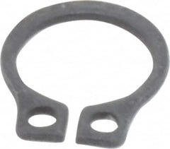 Value Collection - 0.23" Groove Diam, 1/4" Shaft Diam, Phosphate Spring Steel, Snap External Retaining Rings - 0.029" Groove Width, 0.025" Ring Thickness - Makers Industrial Supply