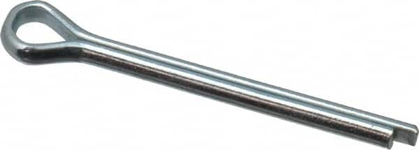 Value Collection - 1/8" Diam x 1-1/4" Long Extended Prong Cotter Pin - Grade 2, Zinc-Plated, Steel - Makers Industrial Supply