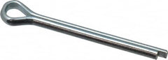 Value Collection - 1/8" Diam x 1-1/4" Long Extended Prong Cotter Pin - Grade 2, Zinc-Plated, Steel - Makers Industrial Supply