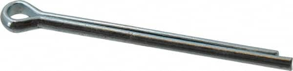 Value Collection - 3/16" Diam x 2-1/2" Long Extended Prong Cotter Pin - Grade 2, Zinc-Plated, Steel - Makers Industrial Supply