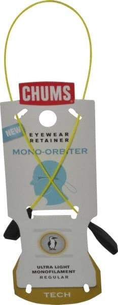 Chums - Hi-Viz Yellow Eyeglass Retainer Cord - Monofilament, Compatible with Most Safety Glasses - Makers Industrial Supply