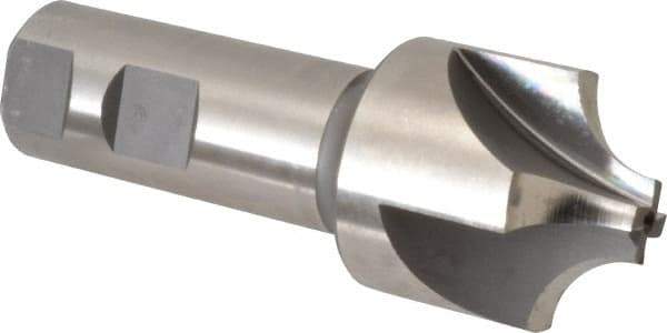 Hertel - 1/2" Radius, 1-1/2" Mill Diam, 4 Flute High Speed Steel Corner Rounding End Mill - Single End, Uncoated, 4-1/8" OAL, 1" Shank Diam - Makers Industrial Supply