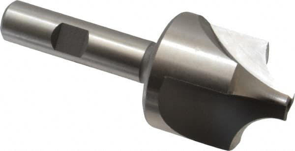 Hertel - 1/2" Radius, 1-3/8" Mill Diam, 3 Flute High Speed Steel Corner Rounding End Mill - Single End, Uncoated, 3-1/2" OAL, 1/2" Shank Diam - Makers Industrial Supply