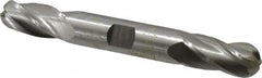 Hertel - 5/8" Diam, 1-3/8" LOC, 4 Flute High Speed Steel Ball End Mill - Uncoated, Double End, 5" OAL, 5/8" Shank Diam - Makers Industrial Supply