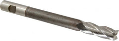 Hertel - 3/4", 2" LOC, 3/4" Shank Diam, 8-1/4" OAL, 4 Flute, High Speed Steel Square End Mill - Single End, Uncoated, Centercutting, Right Hand Cut - Makers Industrial Supply