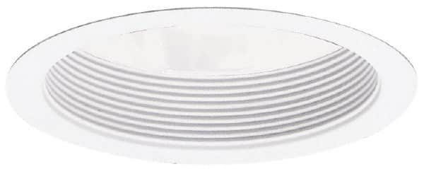 Cooper Lighting - 7-3/4 Inch Wide, Water Resistant, White Fixture Baffle Trim - H270ICAT, H270RICAT, H271ICAT, H271RICAT, H272ICAT, H272RICAT, H273ICAT1D and H273RICAT1D Recessed Housing, UL/cUL Wet Location Listed - Makers Industrial Supply