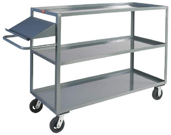 Jamco - 3,000 Lb Capacity, 24" Wide x 48" Long x 48" High Order Picking Cart - 3 Shelf, Steel - Makers Industrial Supply