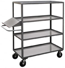 Jamco - 3,000 Lb Capacity, 24" Wide x 60" Long x 60" High Order Picking Cart - 4 Shelf, Steel - Makers Industrial Supply