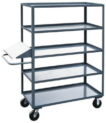 Jamco - 3,000 Lb Capacity, 24" Wide x 48" Long x 68" High Order Picking Cart - 5 Shelf, Steel - Makers Industrial Supply