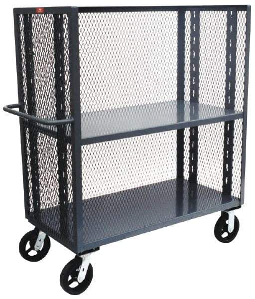 Jamco - 3,000 Lb Capacity, 30" Wide x 60" Long x 57-1/2" High Standard Utility Cart - 2 Shelf, Steel - Makers Industrial Supply