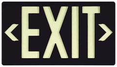 NMC - Exit, Plastic Exit Sign - 15-7/8" Wide x 8-5/8" High, Glow-in-the-Dark - Makers Industrial Supply