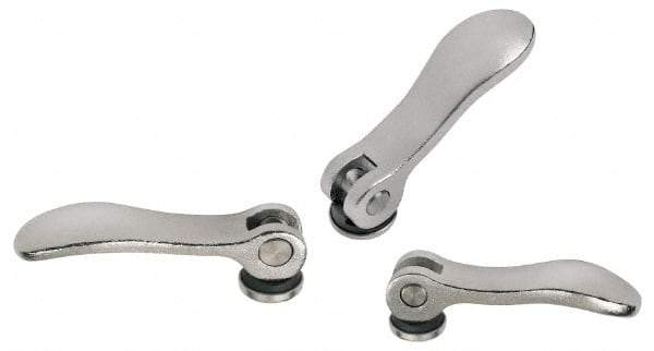 KIPP - M5 x 0.8, 0.59" Hub Diam, Stainless Steel Adjustable Clamping Handle - Makers Industrial Supply