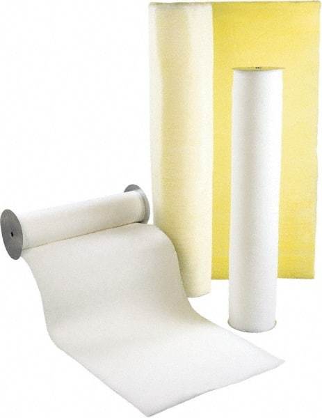 Made in USA - 65' Long x 31-7/8" Wide x 3/4" Thick Synthetic Automatic Air Filter Media Roll - MERV 4, 72% Arrestance Efficiency, 500 FPM Max Air Flow, 0.07" wpg Init Resist, 1" wpg Final Resist, Use with Any Unit - Makers Industrial Supply