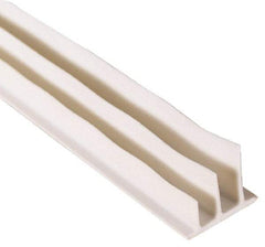 Pemko - 20' Long x 1/2" Wide, Adhesive Perimeter Gasketing Weatherstripping - 1-3/4" Door Thickness, Silicone, White Finish - Makers Industrial Supply