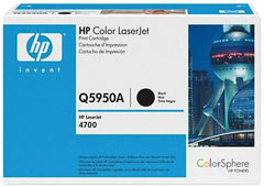 Hewlett-Packard - Black Toner Cartridge - Use with Multifunction Laser Printer HP Color LaserJet 4700, 4700n, 4700dn, 4700dtn, 4700ph+. - Makers Industrial Supply