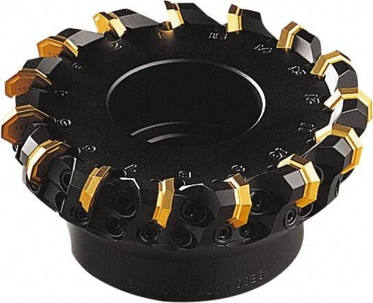 Seco - 92mm Cut Diam, 27mm Arbor Hole, 5mm Max Depth of Cut, 43° Indexable Chamfer & Angle Face Mill - 9 Inserts, OF.. 0704 Insert, Right Hand Cut, 9 Flutes, Series OctoMill - Makers Industrial Supply