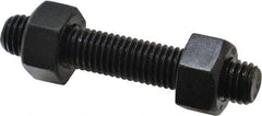 Value Collection - 5/8-11, 3-1/2" Long, Uncoated, Steel, Fully Threaded Stud with Nut - Grade B7, 5/8" Screw, 7B Class of Fit - Makers Industrial Supply