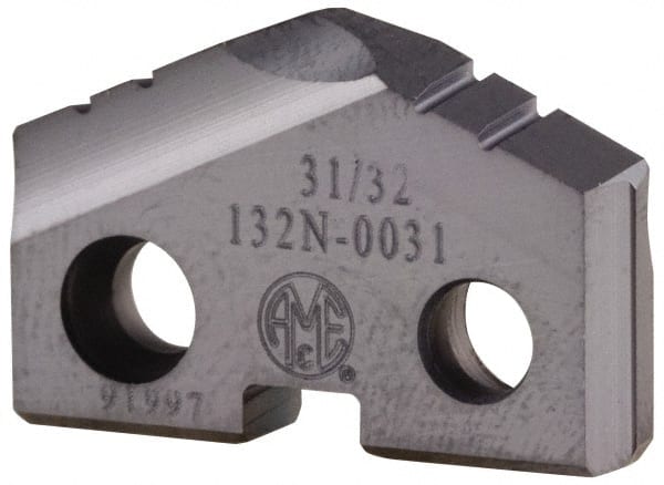 Allied Machine and Engineering - 15.5mm Diam 132° Seat Size 0 Spade Drill Insert - Makers Industrial Supply