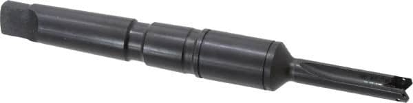 Allied Machine and Engineering - Series Y, 3/8 to 27/64" Diam, 2MT Taper Shank, Straight Flute Spade Drill - 1-1/4" Max Depth, 3-15/32" Body Length, 6-5/16" OAL, Short Length, Through Coolant - Makers Industrial Supply