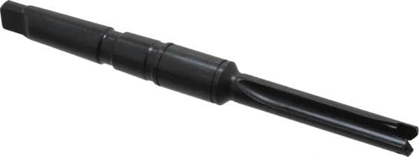 Allied Machine and Engineering - Series 0, 33/64 to 11/16" Diam, 2MT Taper Shank, Straight Flute Spade Drill - 2-1/2" Max Depth, 4-49/64" Body Length, 7-19/32" OAL, Standard Length, Through Coolant - Makers Industrial Supply