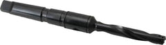 Allied Machine and Engineering - Series Z, 7/16 to 1/2" Diam, 2MT Taper Shank, Helical Flute Spade Drill - 2-3/8" Max Depth, 4-19/32" Body Length, 7-7/16" OAL, Standard Length, Through Coolant - Makers Industrial Supply