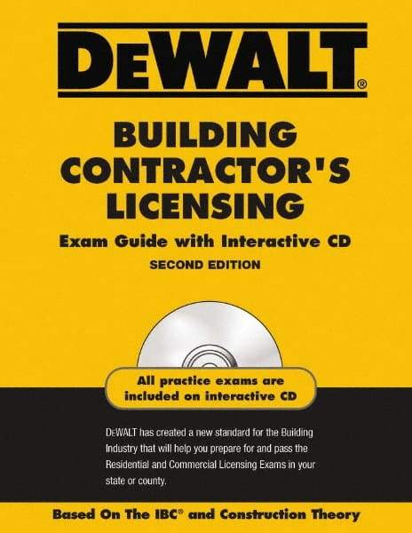 DeWALT - Building Contractors Licensing Exam Guide with CD-ROM Publication with CD-ROM, 2nd Edition - by American Contracotrs Exam Services, Pal Publications, 2008 - Makers Industrial Supply