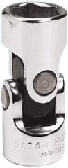 Proto - 3/8" Drive, Standard Hand Socket - 6 Points, 1-3/4" OAL, Alloy Steel, Chrome Finish - Makers Industrial Supply