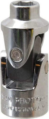 Proto - 3/8" Drive, Standard Hand Socket - 6 Points, 1-3/4" OAL, Alloy Steel, Chrome Finish - Makers Industrial Supply