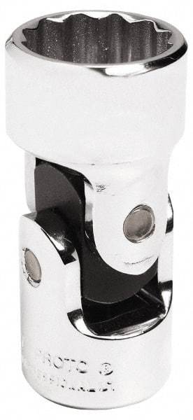 Proto - 3/8" Drive, Standard Hand Socket - 12 Points, 2-3/32" OAL, Alloy Steel, Chrome Finish - Makers Industrial Supply