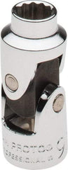 Proto - 3/8" Drive, Standard Hand Socket - 12 Points, 1-3/4" OAL, Alloy Steel, Chrome Finish - Makers Industrial Supply