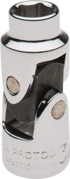 Proto - 3/8", 3/8" Drive, Standard Hand Socket - 6 Points, 1-3/4" OAL, Alloy Steel, Chrome Finish - Makers Industrial Supply