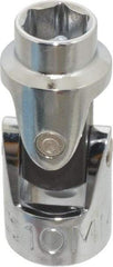 Proto - 3/8" Drive, Standard Hand Socket - 6 Points, 1-3/4" OAL, Alloy Steel, Chrome Finish - Makers Industrial Supply